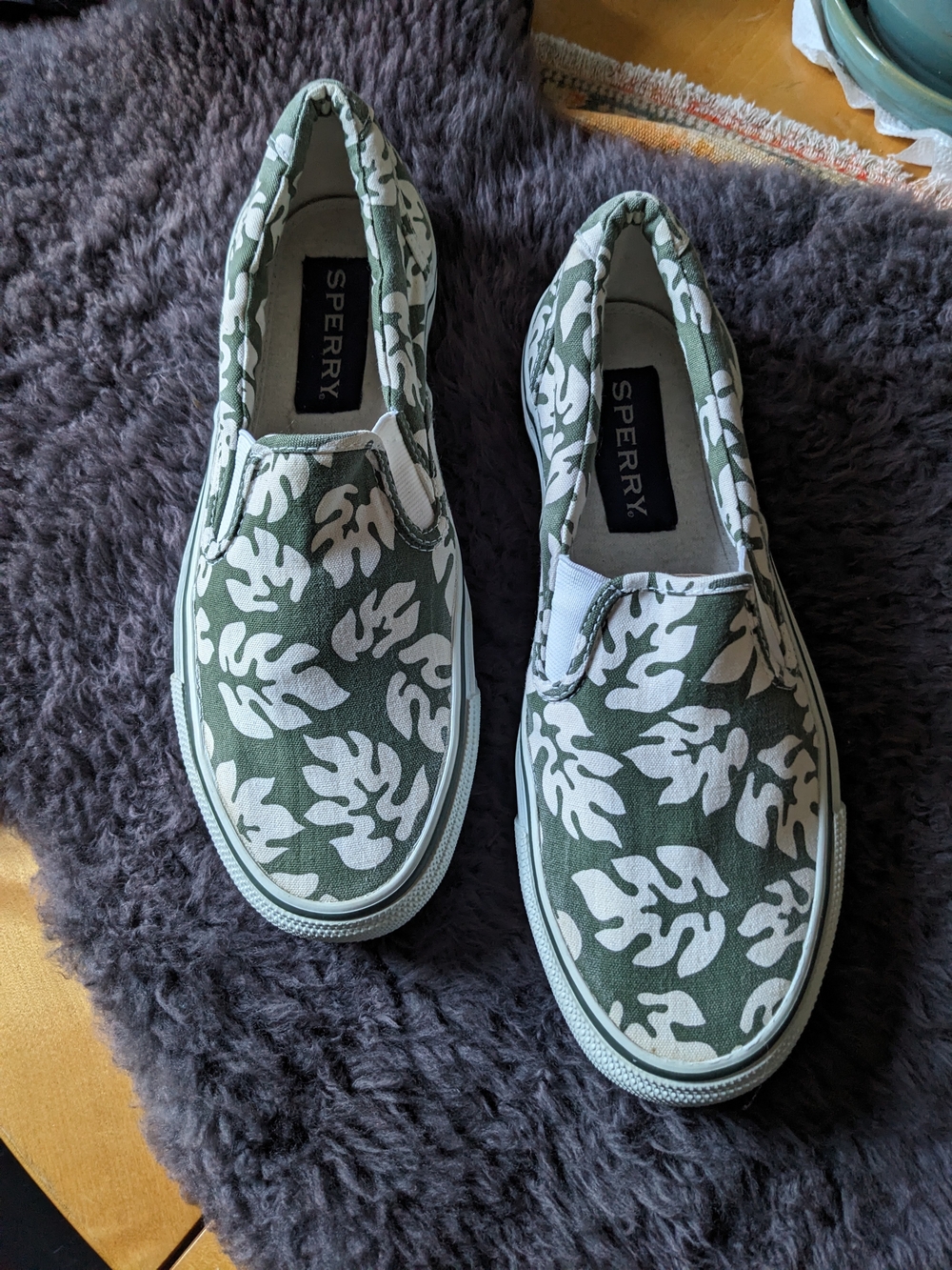 Sperry Green Leaf Slip-On Sneakers